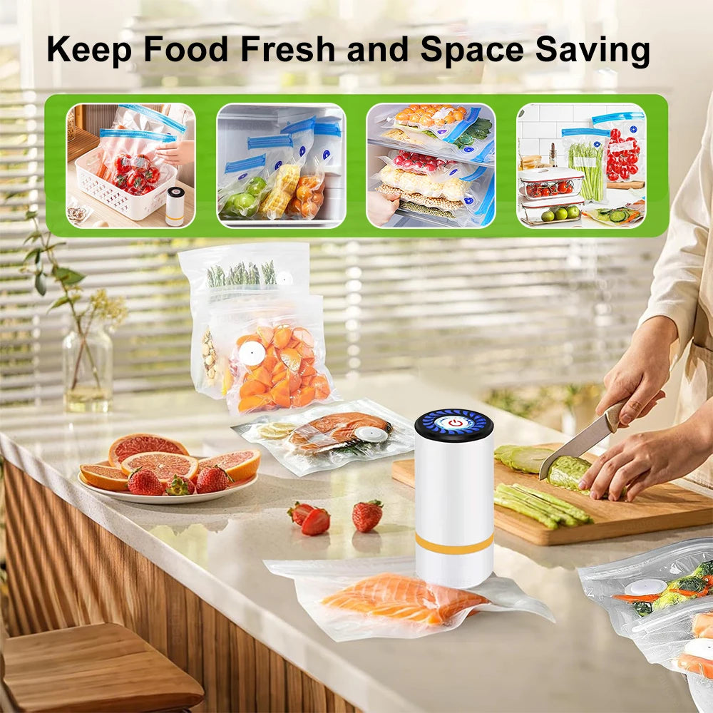 Handheld Vacuum Sealer + 10 Bags