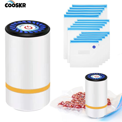 Handheld vacuum sealer with bags
