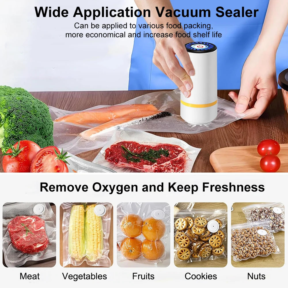 Handheld Vacuum Sealer + 10 Bags