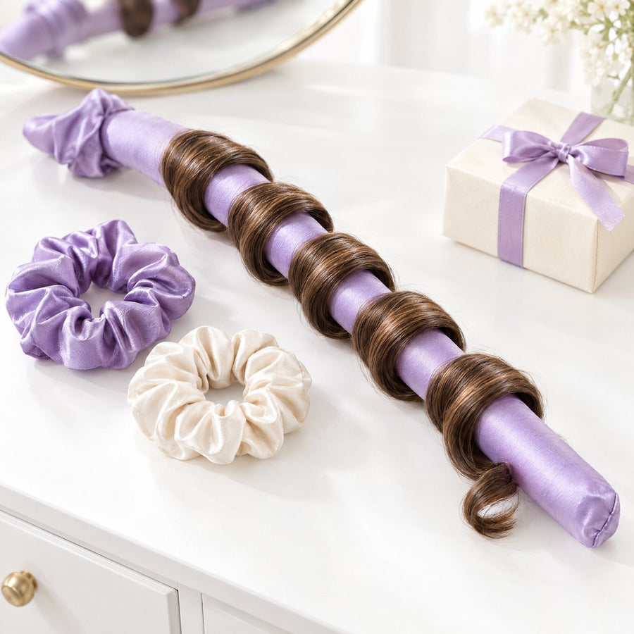 Heatless curling set